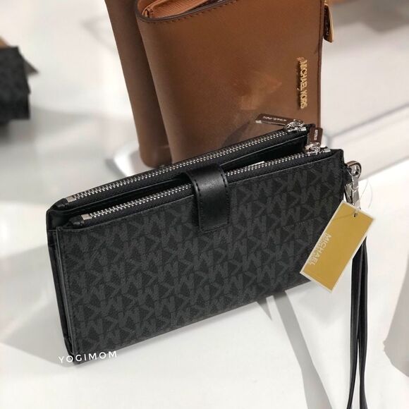 BUNDLE MICHAEL KORS EAST WEST XBODY MESSENGER CELL WALLET WEISTLET HANDBAG - Picture 12 of 16